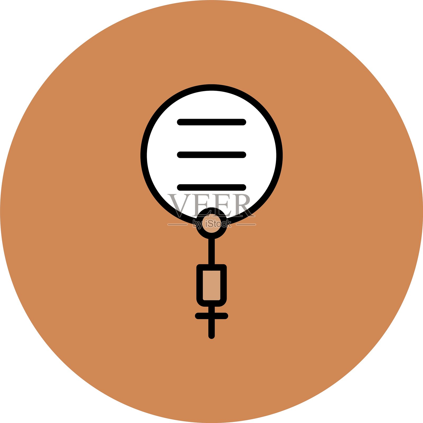 玫瑰念珠图标创意设计插画图片素材