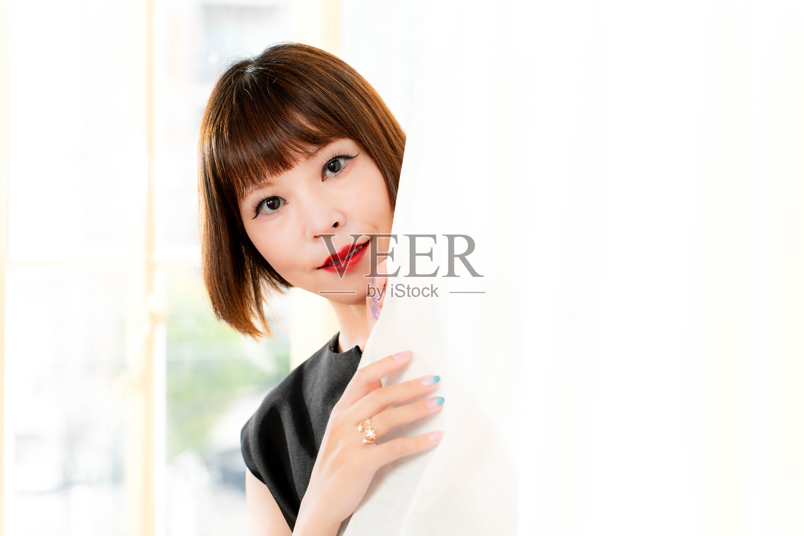 日系模特照片摄影图片