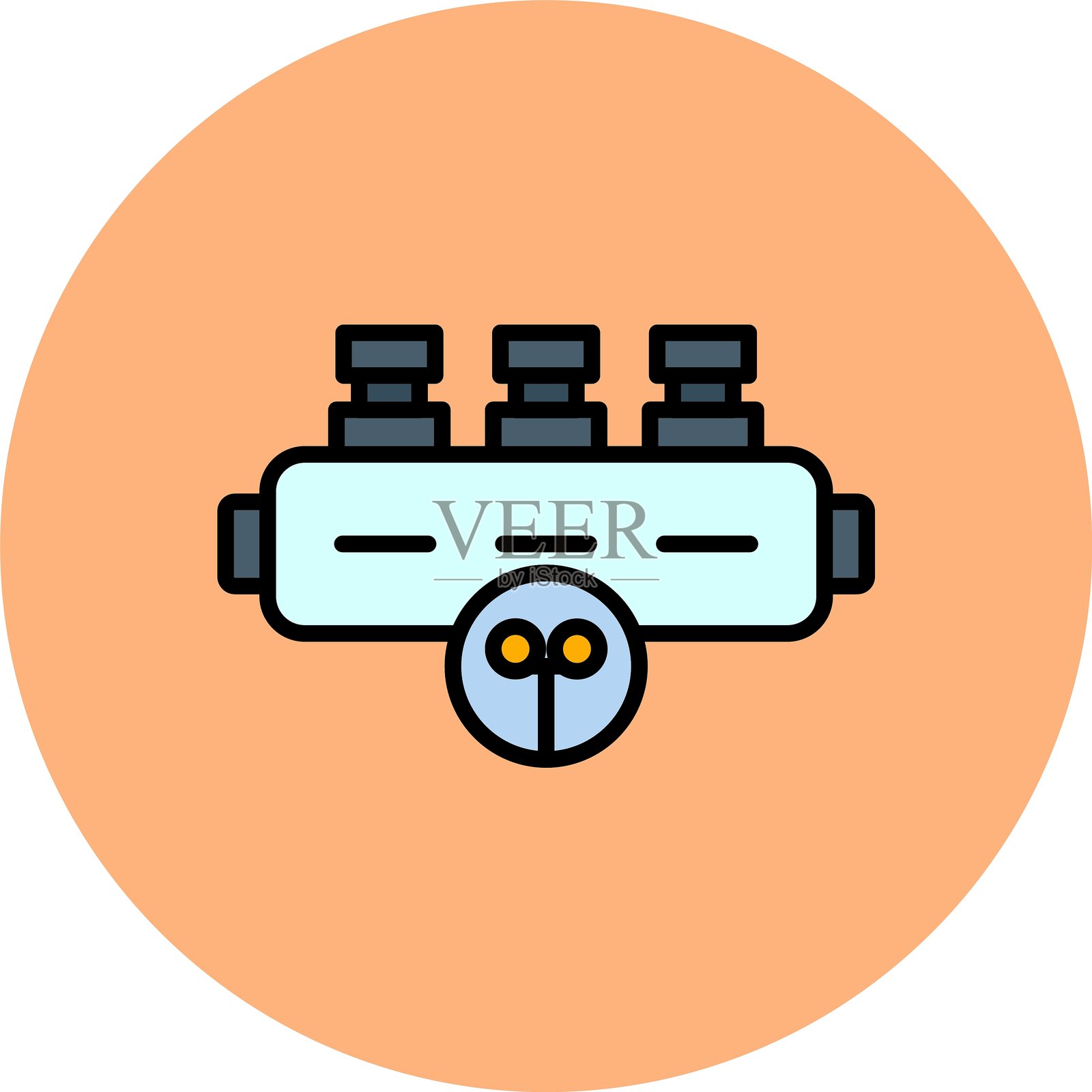 终端块新图标设计创意插画图片素材