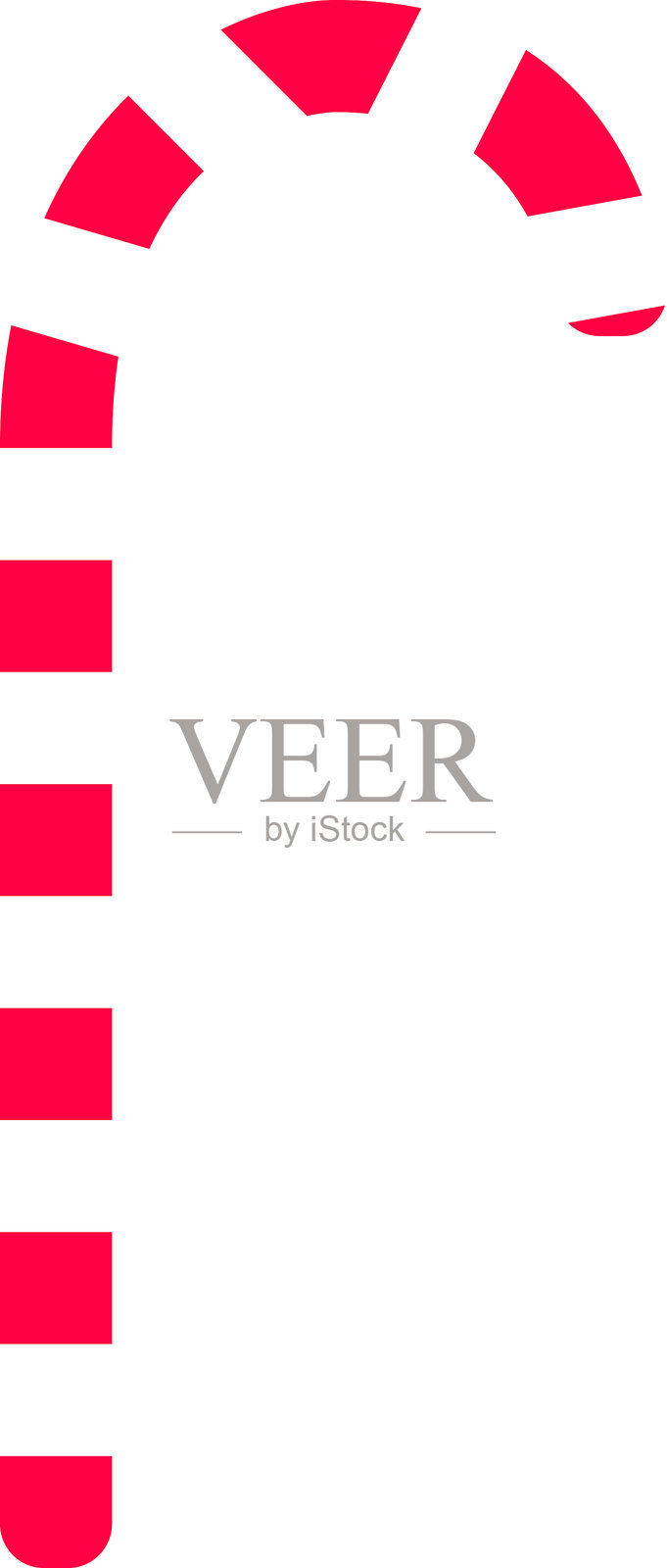 红白条纹圣诞拐杖糖插画插画图片素材