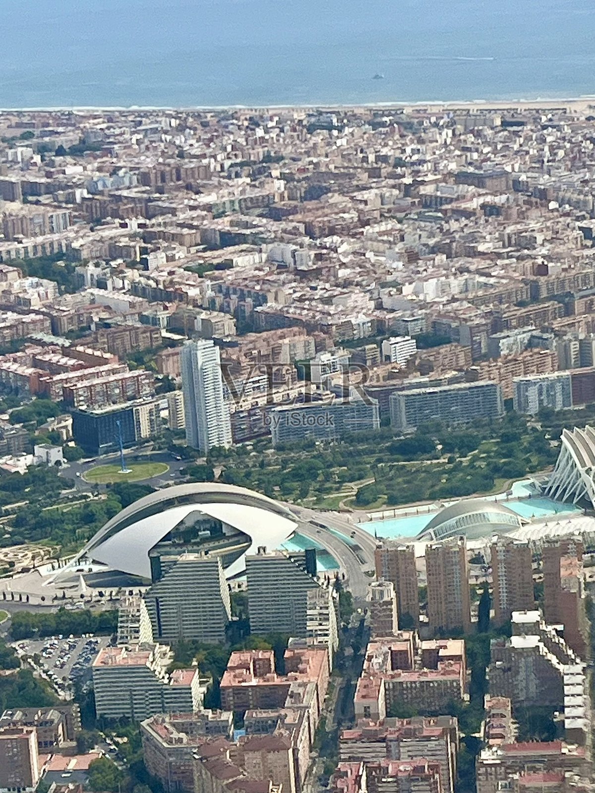 西班牙-瓦伦西亚-城镇全景照片摄影图片