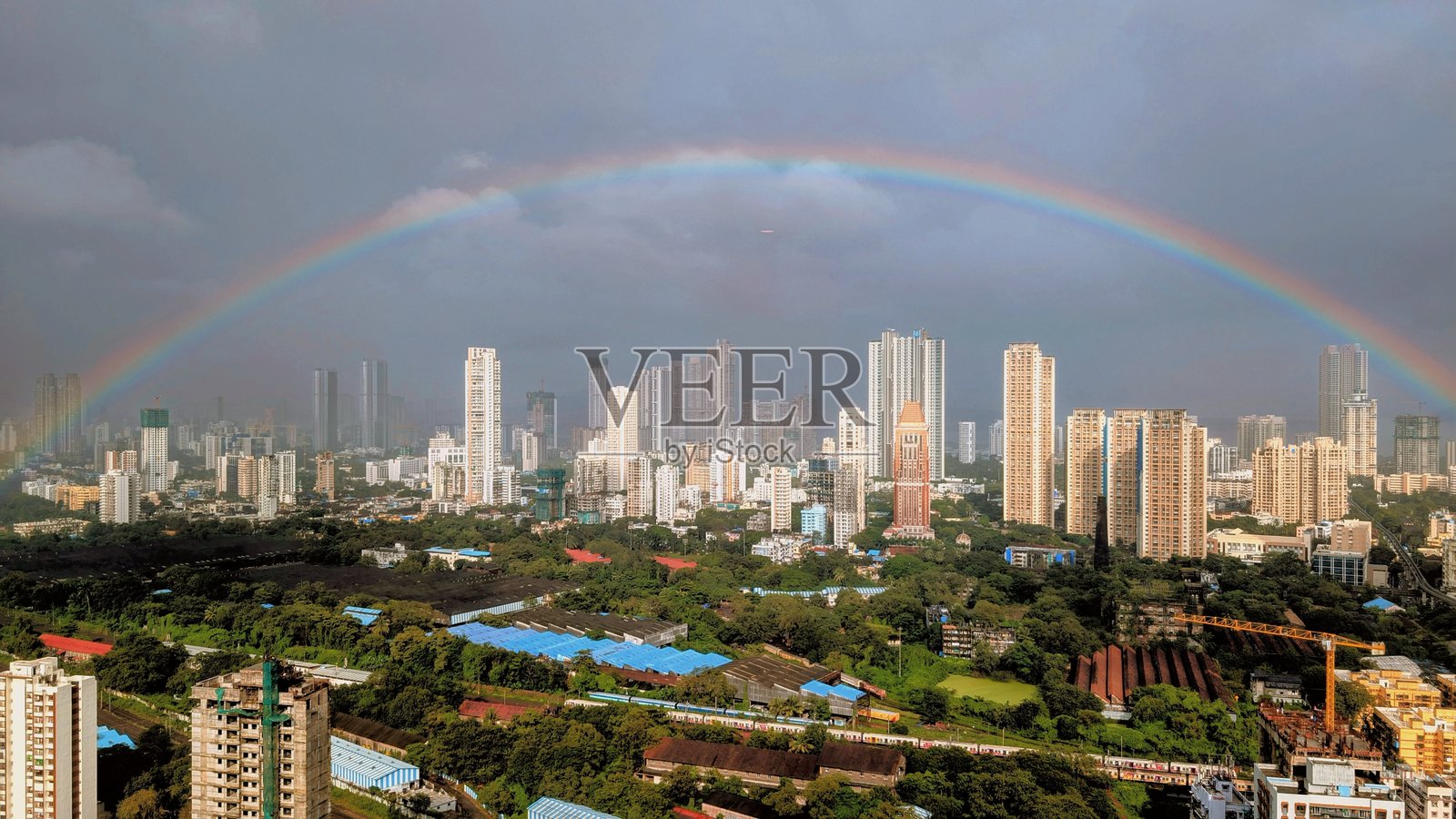 彩虹照片摄影图片