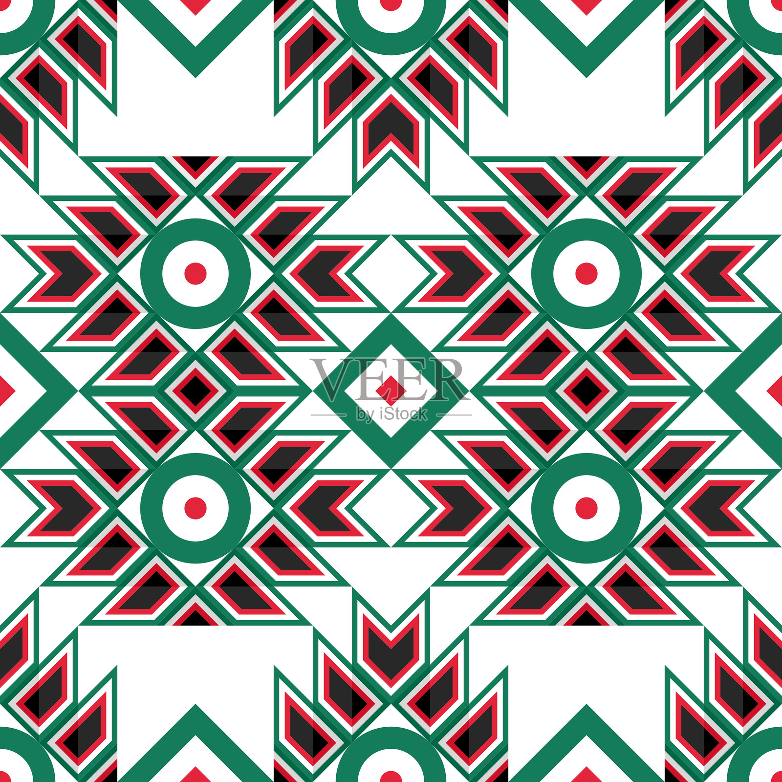 墨西哥阿兹特克图案,部落背景,矢量插画插画图片素材