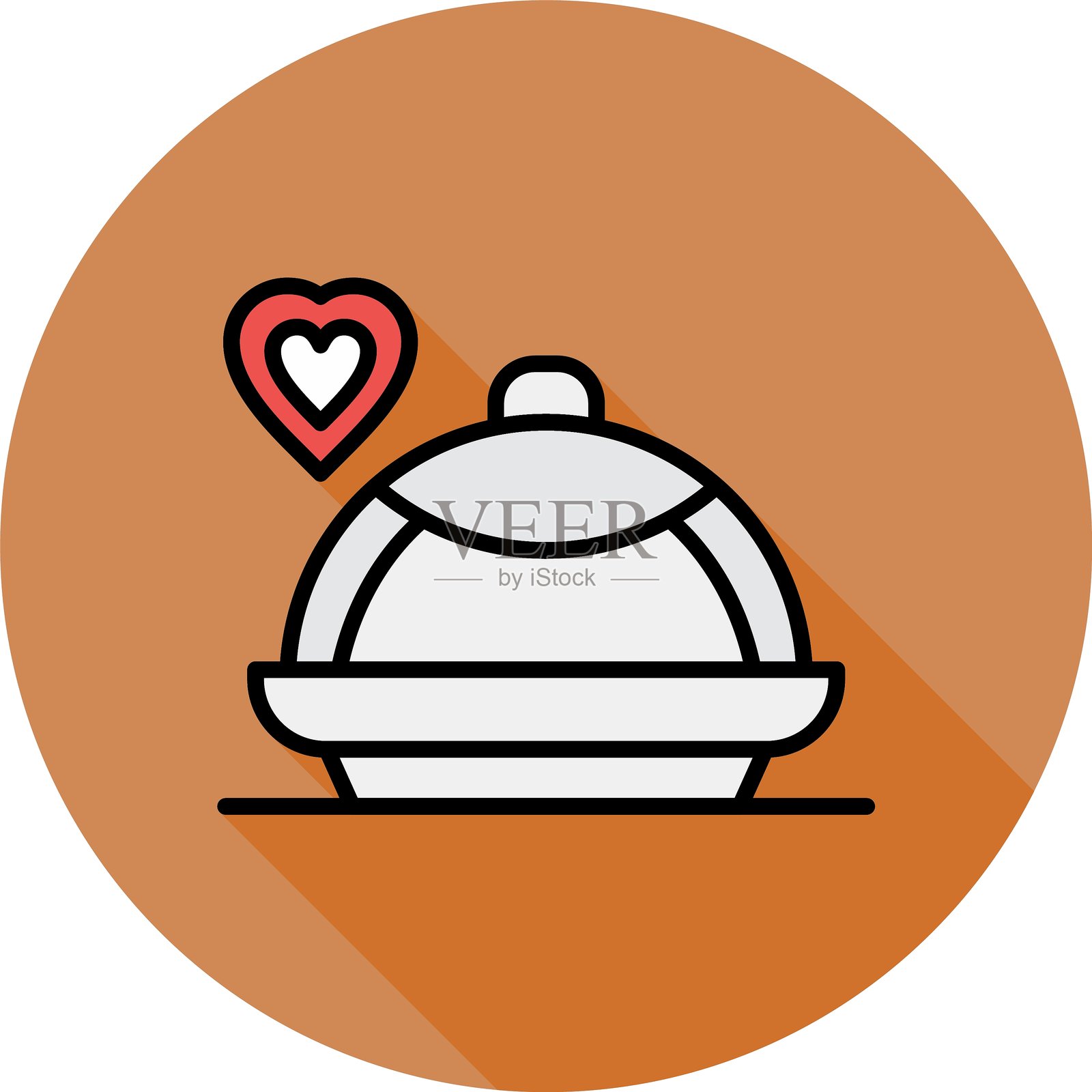 晚餐新图标设计创意插画图片素材