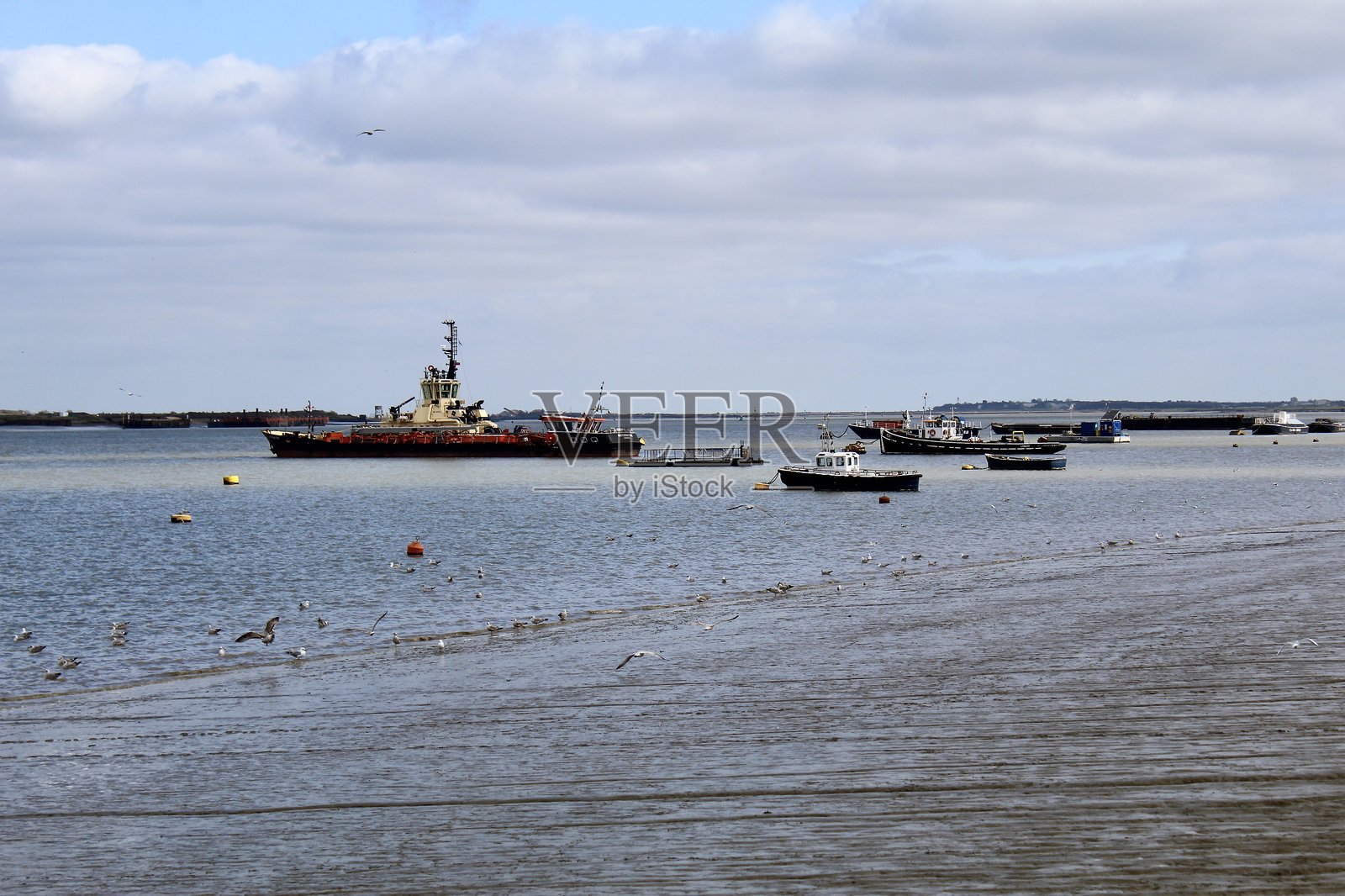 格雷夫森德·戈登长廊的泰晤士河照片摄影图片