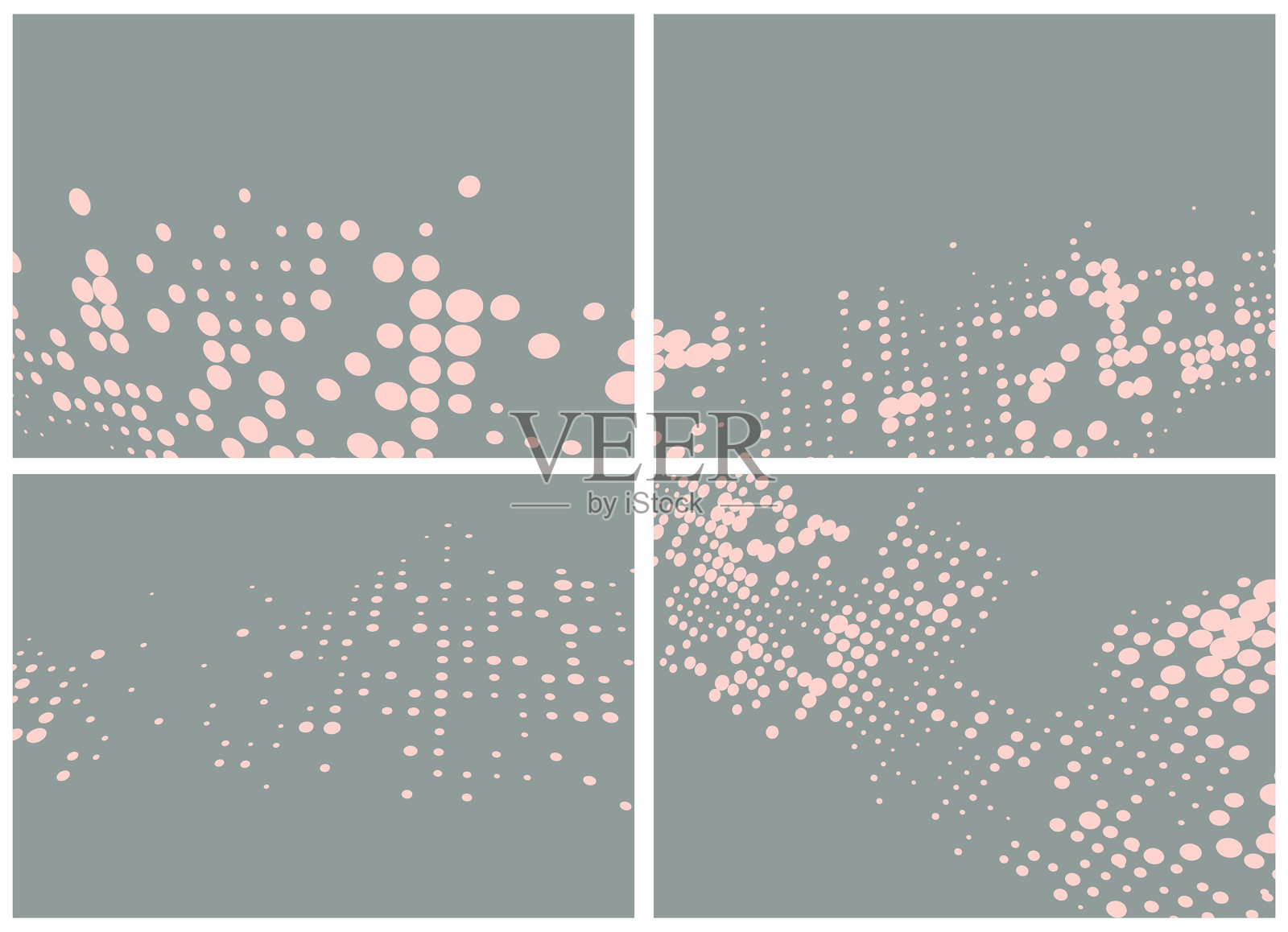 抽象色彩渐变网点波点纹理背景设计元素合集插画图片素材