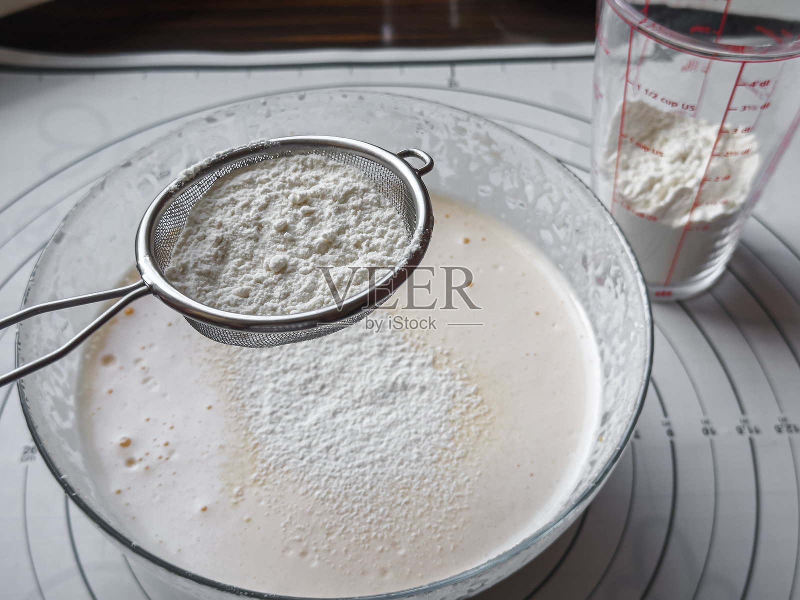 自制甜点制作过程照片摄影图片