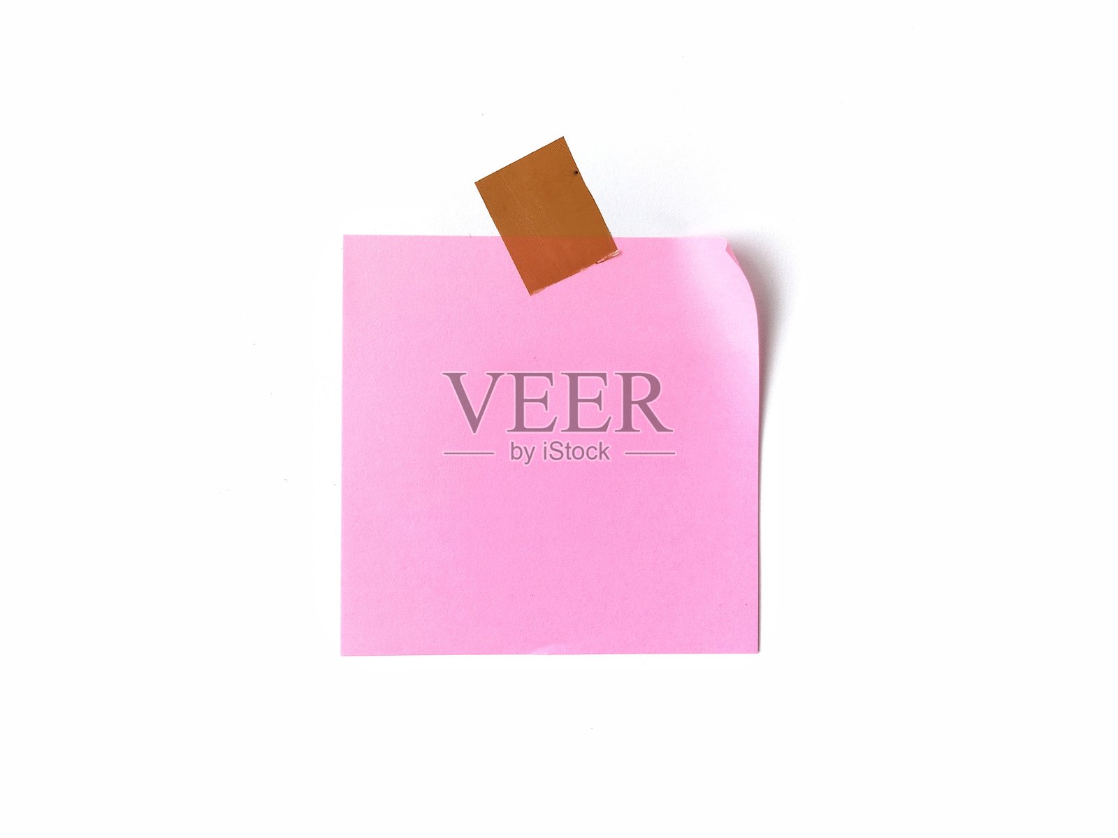 白色的空白便签纸,孤立在白色背景上照片摄影图片