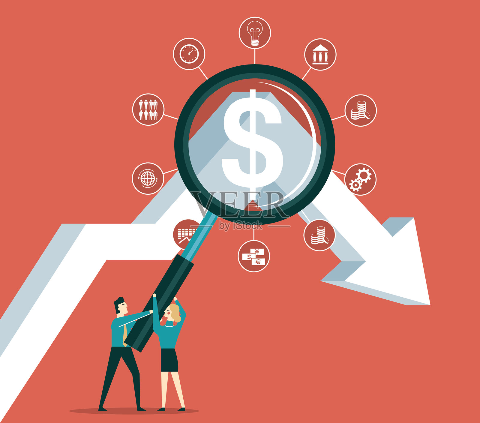 分析插画图片素材