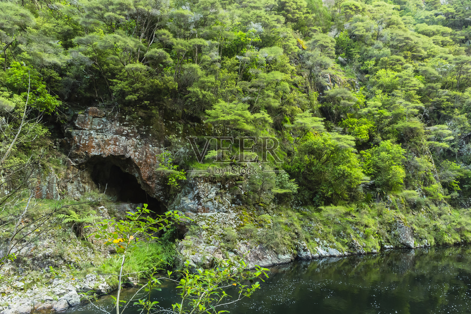 新西兰科罗曼德尔附近卡兰加哈凯峡谷的奥希内穆里河照片摄影图片