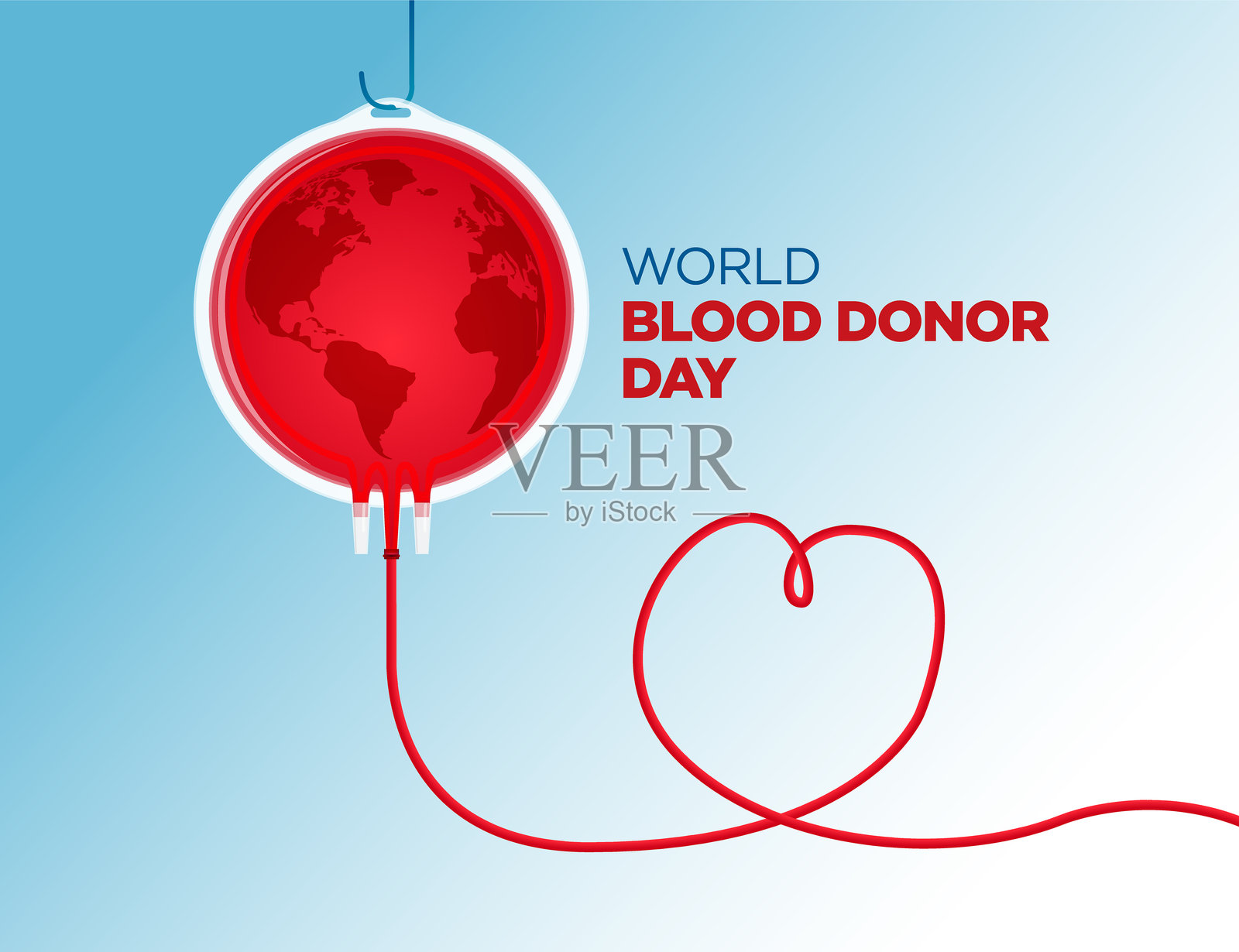 世界献血者日。捐献血液概念插画插画图片素材