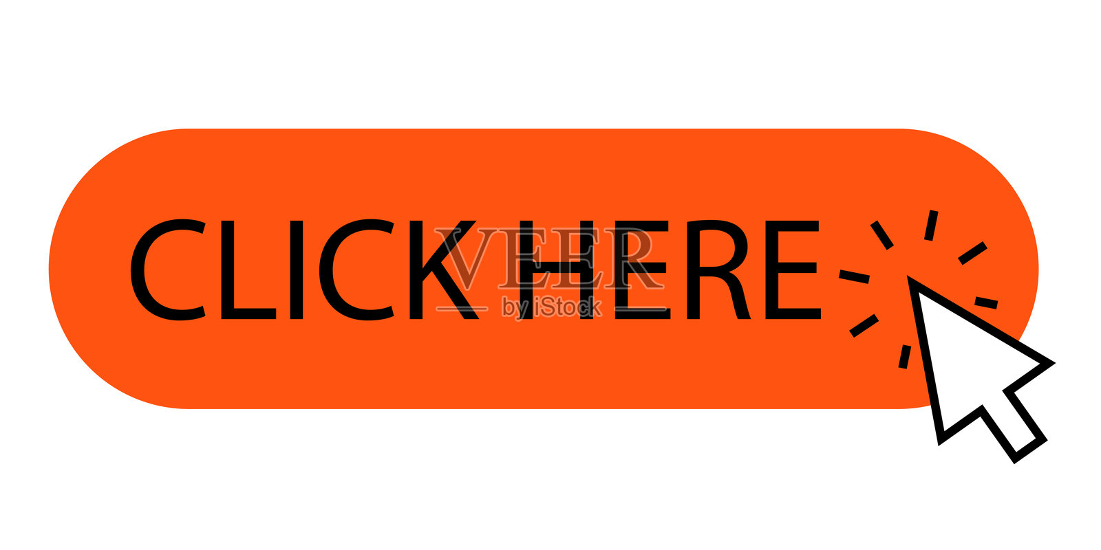 点击此处按钮。点击按钮矢量图插画图片素材