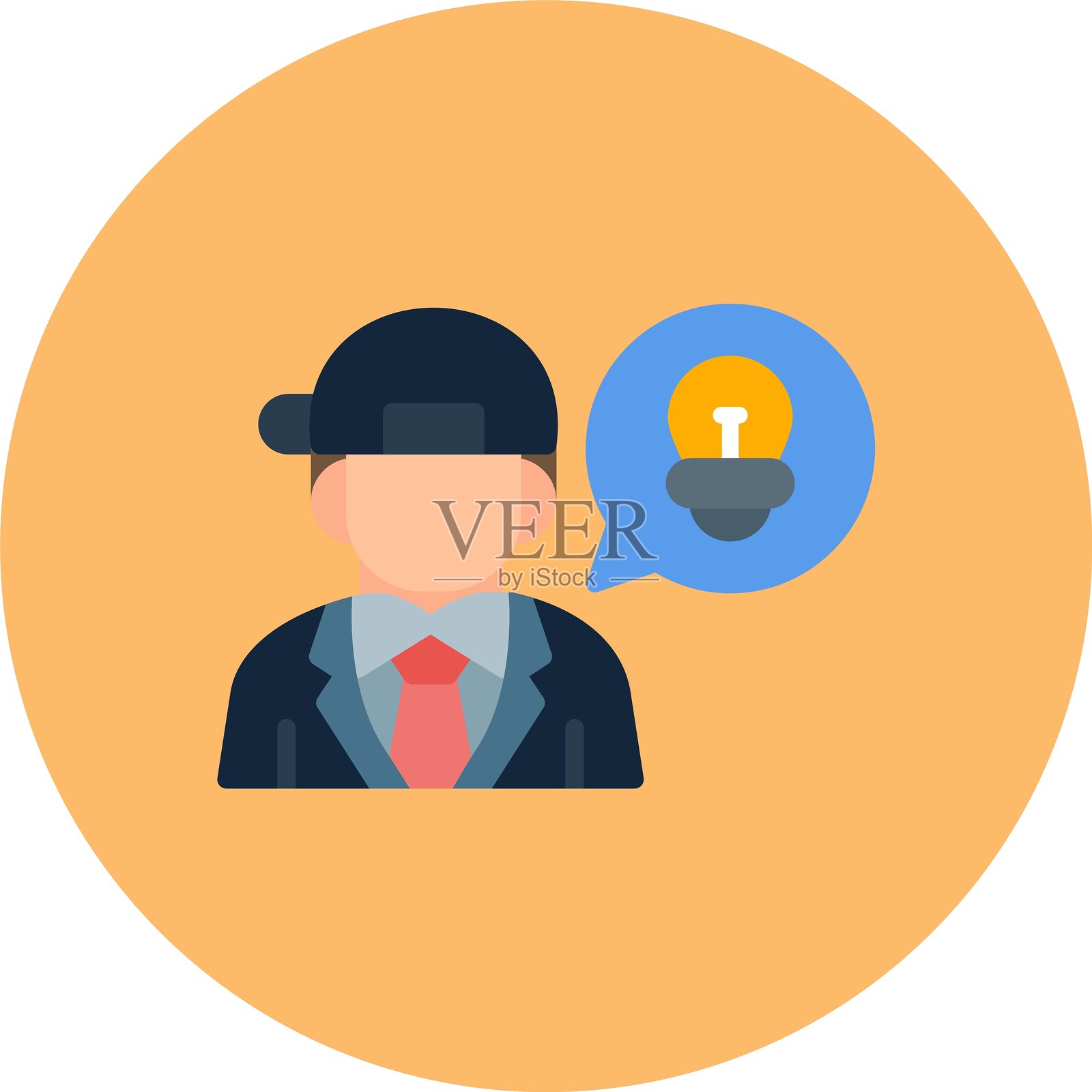 创意新图标设计激发灵感插画图片素材