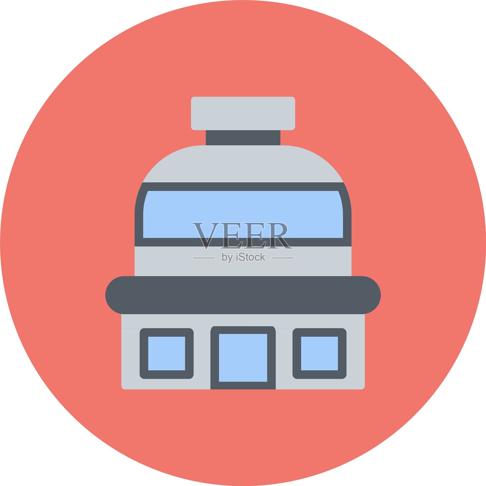 天文台新图标设计创意插画图片素材