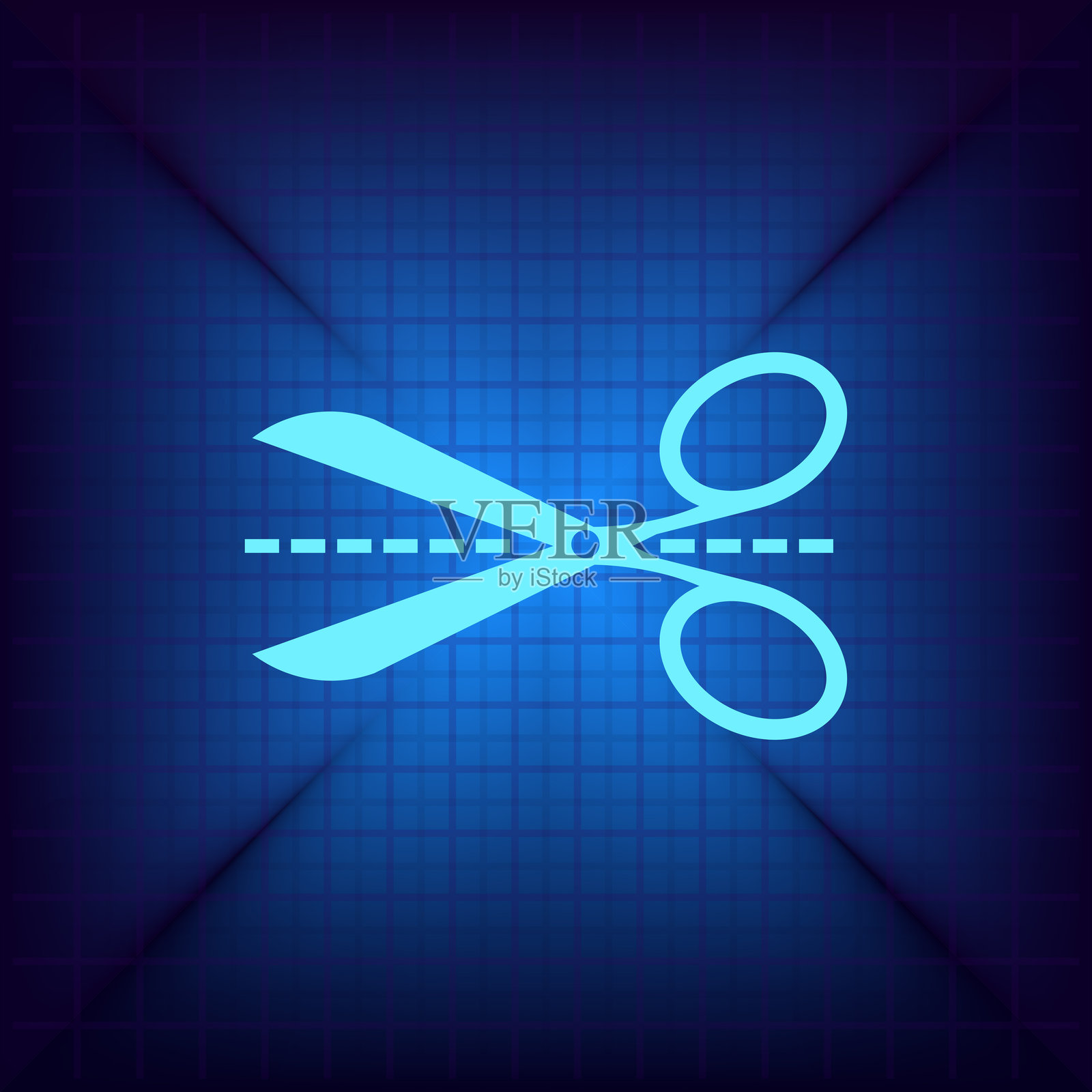 剪刀图标插画图片素材