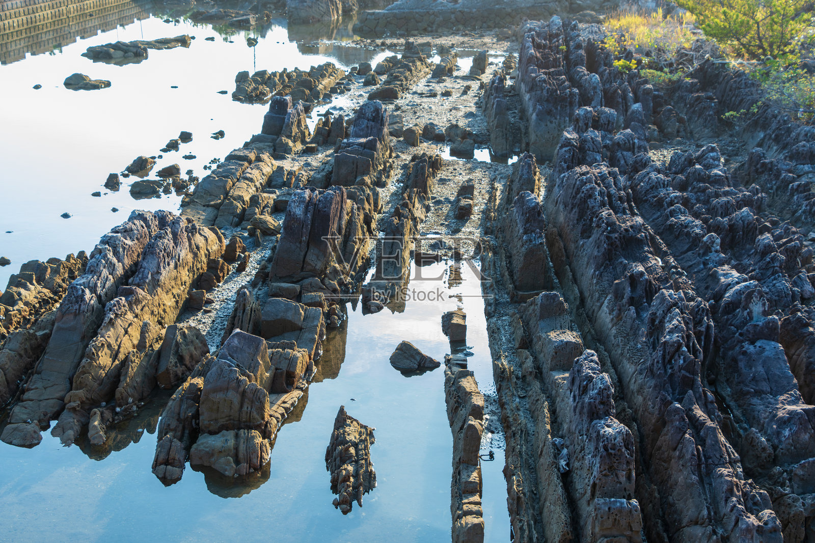 铃鹿岛的岩石构造照片摄影图片