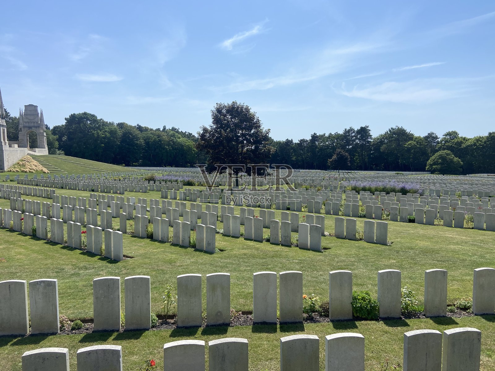 埃塔普勒斯军事公墓(Cimetière Militaire d'Étaples)照片摄影图片