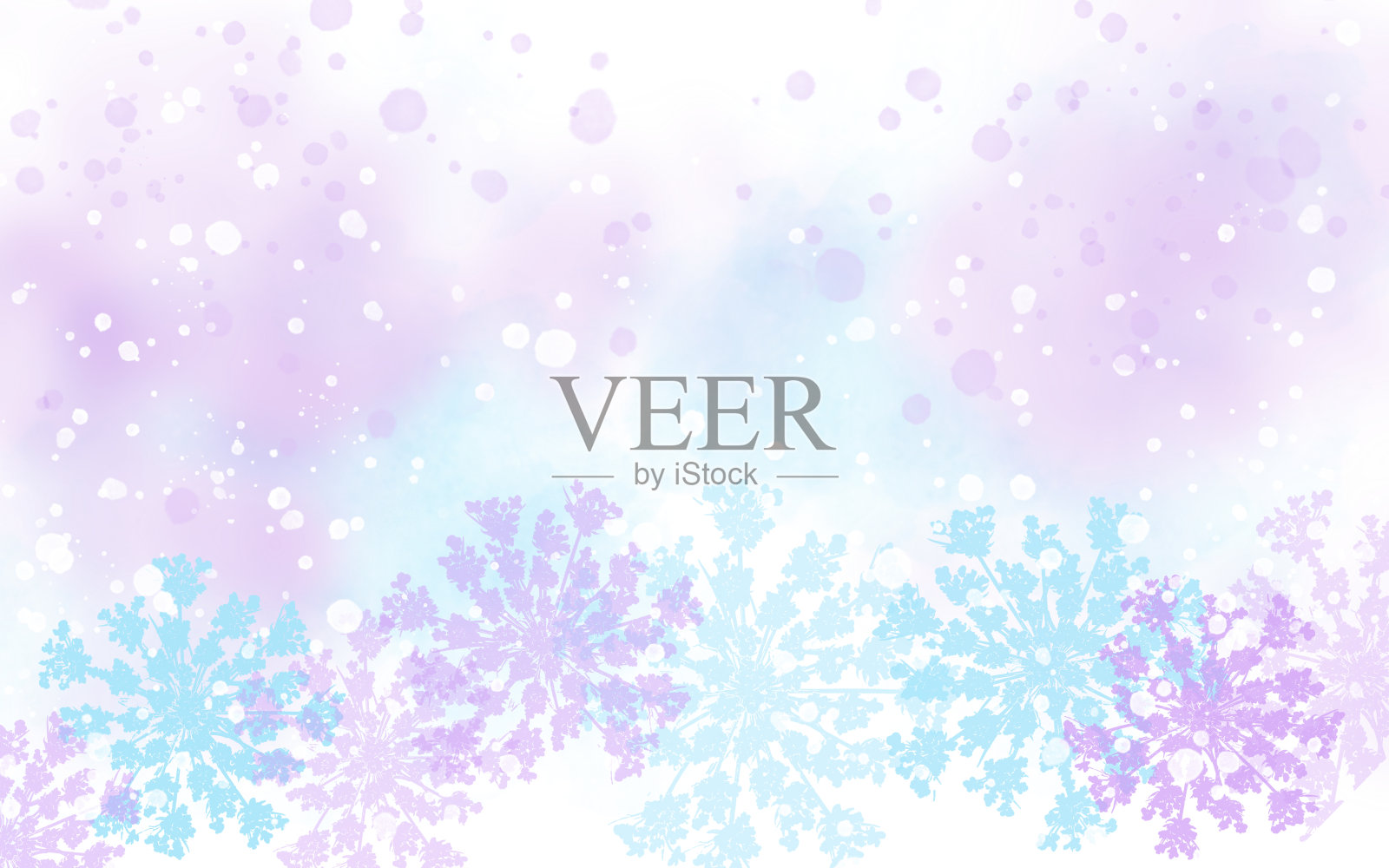 粉彩粉色和青色水彩背景上的安妮女王的蕾丝花,留有复制空间插画图片素材