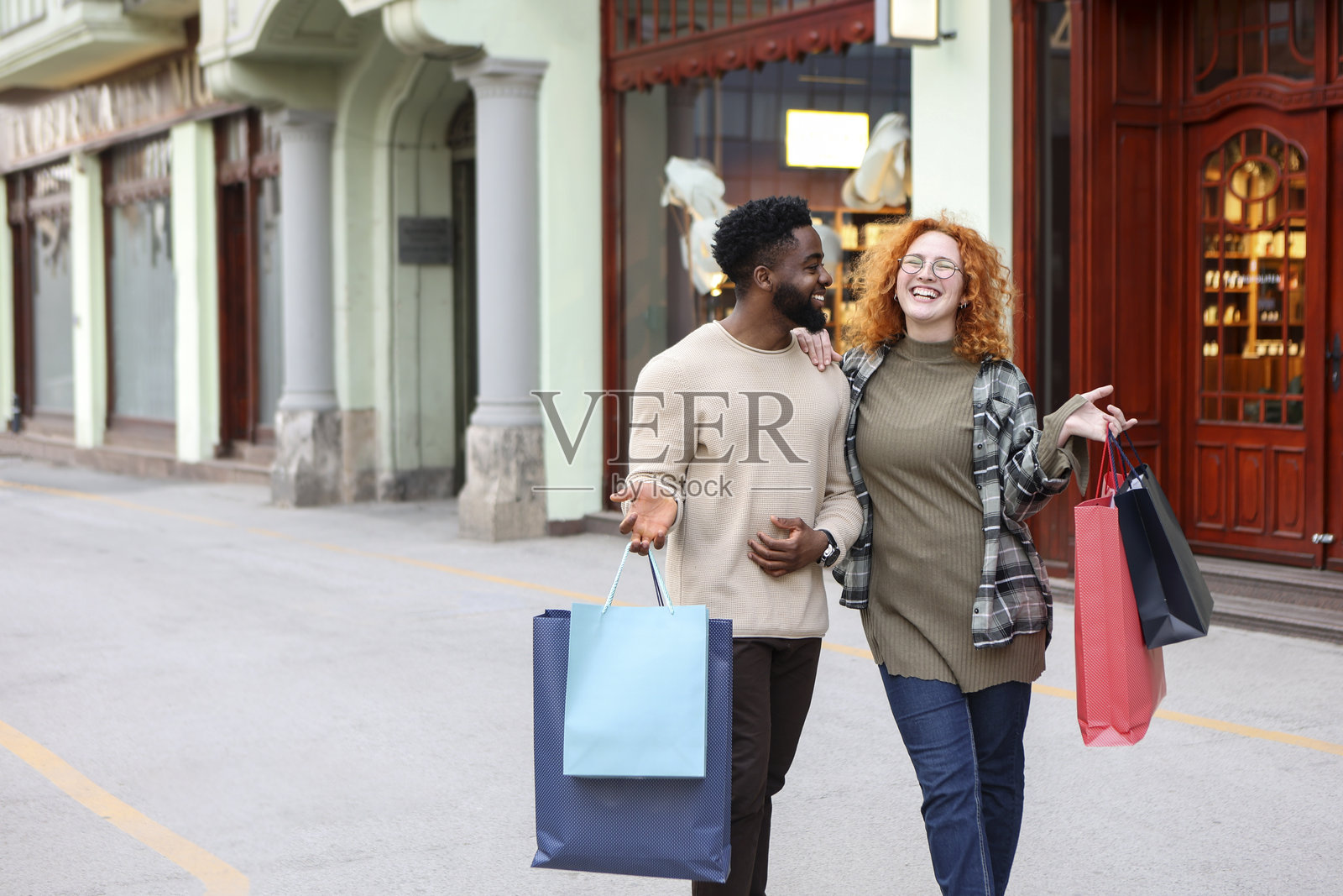 城市购物照片摄影图片