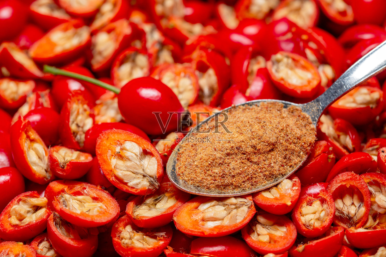 玫瑰果粉照片摄影图片