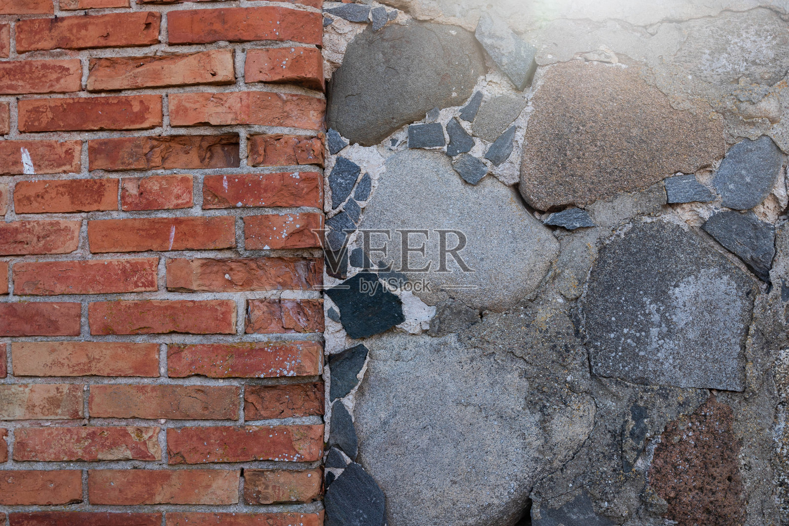老式红砖墙背景,古老的红砖砌筑表面照片摄影图片