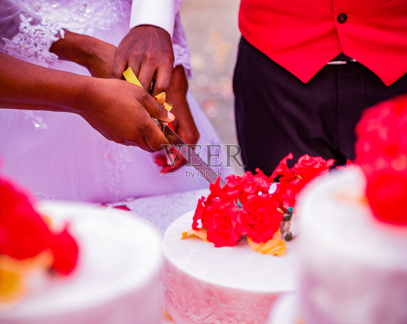肯尼亚东非的婚礼蛋糕布置生日细节美味可口照片摄影图片