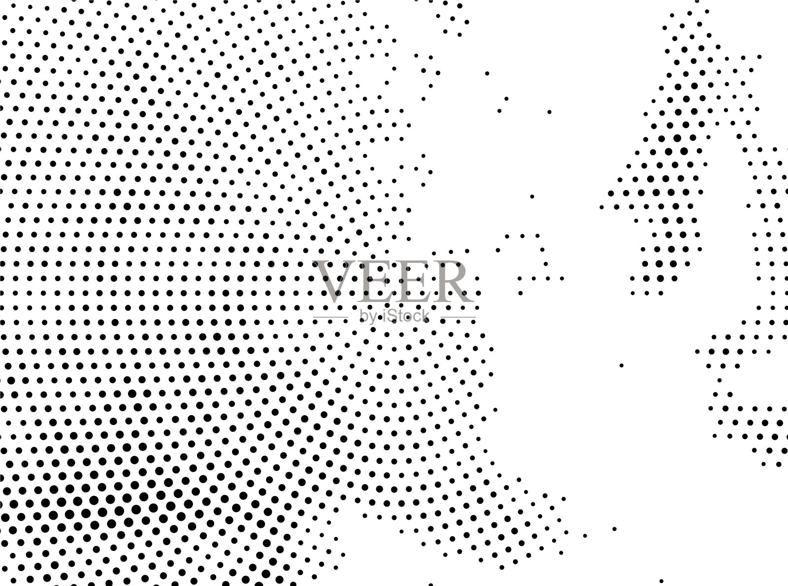 Grunge 背景,带有点状图案,黑白金属网格纹理图案矢量插图背景,金属网格背景,抽象半色调背景插画图片素材