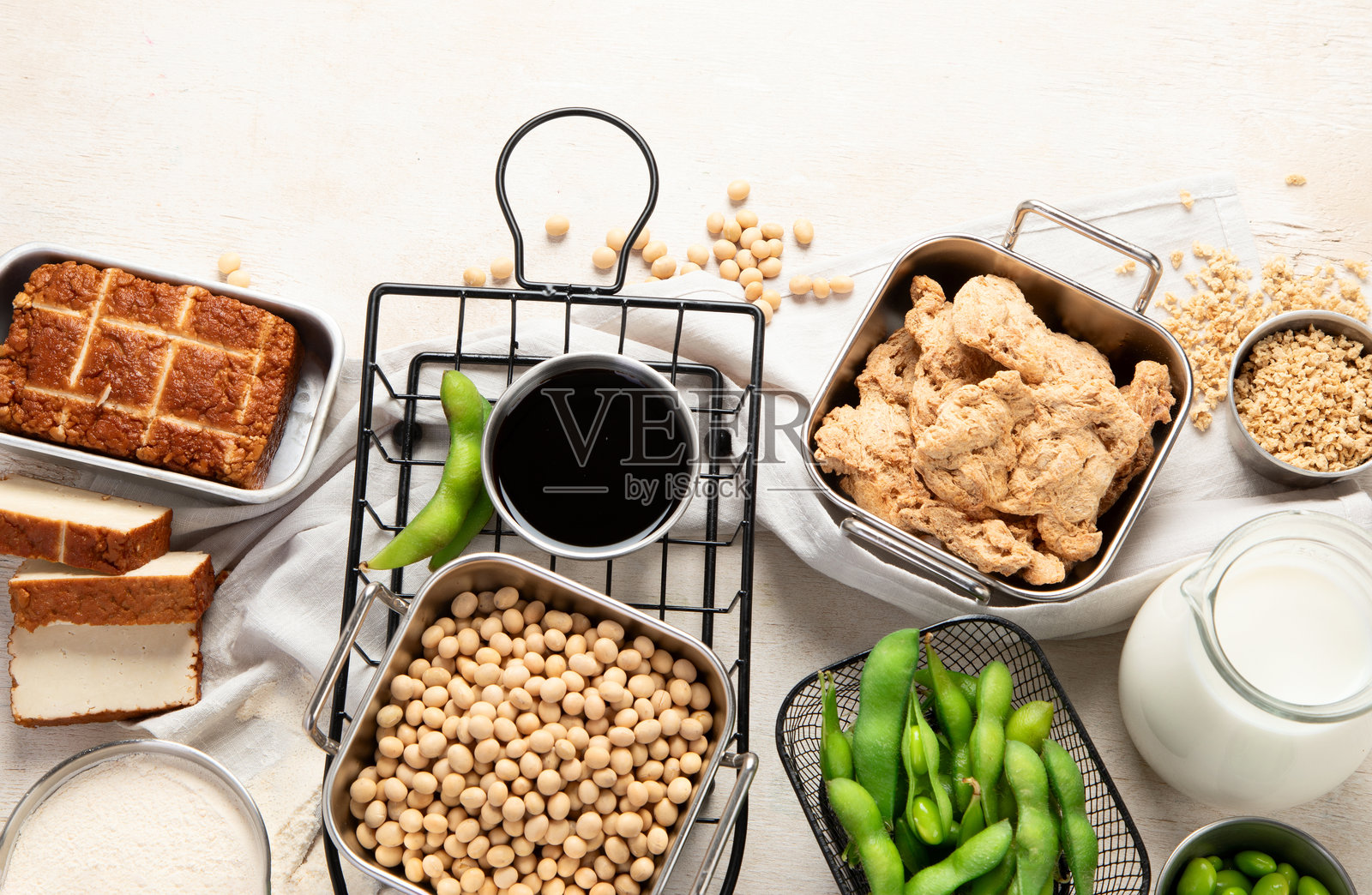 什锦豆制品照片摄影图片