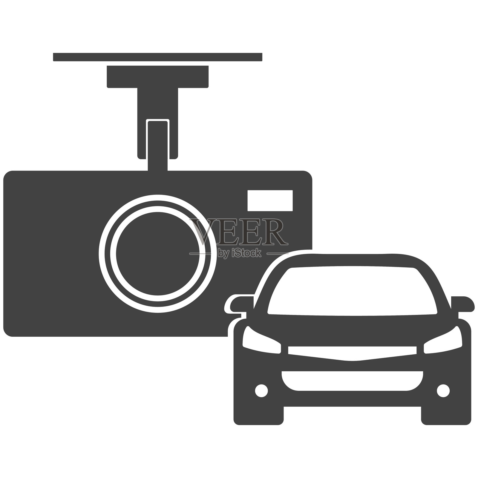 汽车行车记录仪图标,汽车行车记录仪插画插画图片素材