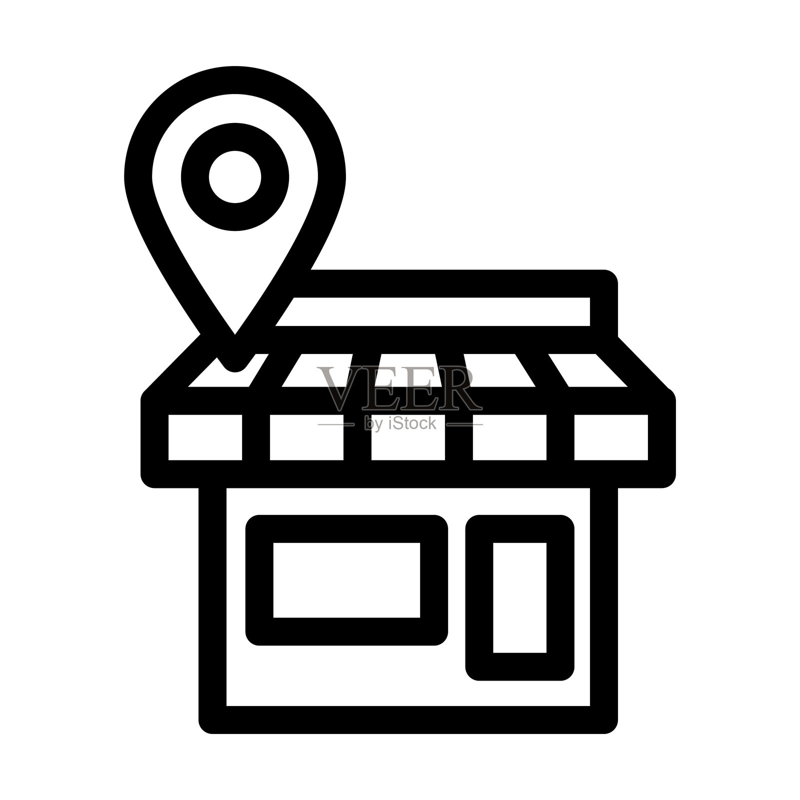 商店图标设计模板插画图片素材