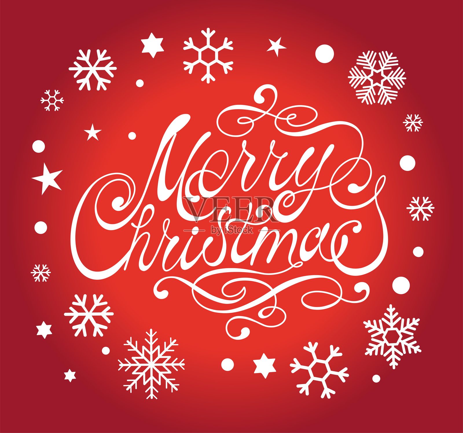 圣诞快乐矢量文字插画图片素材