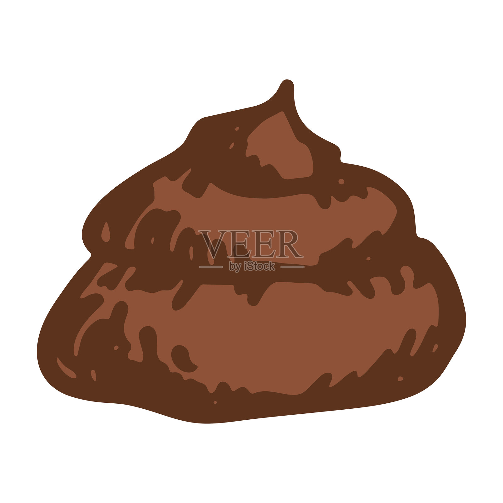 手绘宠物粪便涂鸦 粪便堆插画图片素材