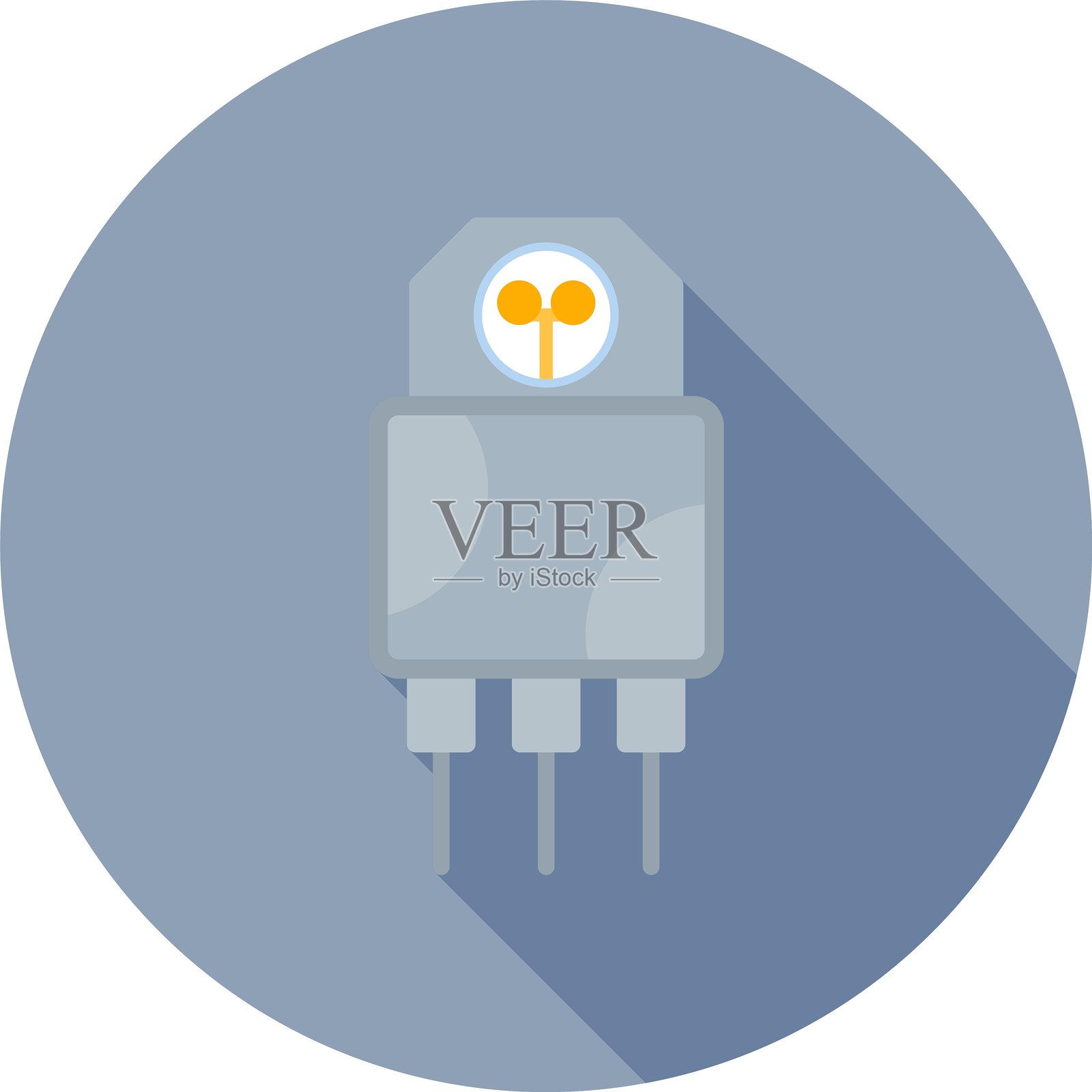 晶体管新图标设计创意插画图片素材