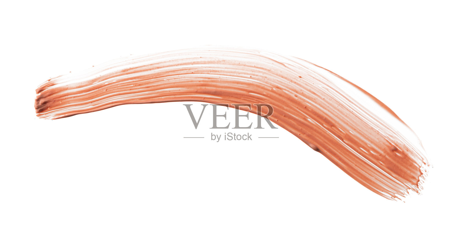 化妆粉底试色,孤立在白色背景上照片摄影图片