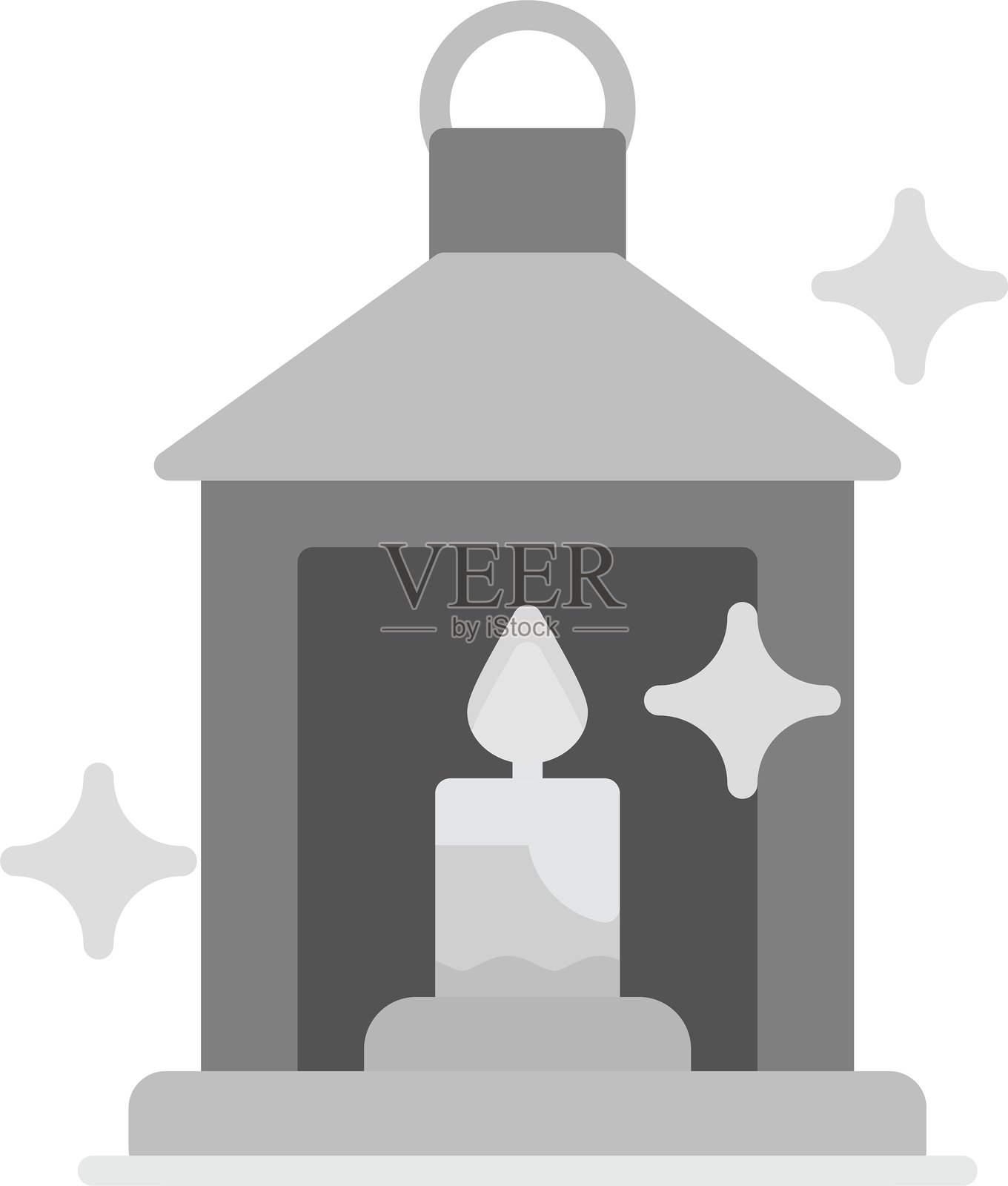 灯笼新图标设计创意插画图片素材