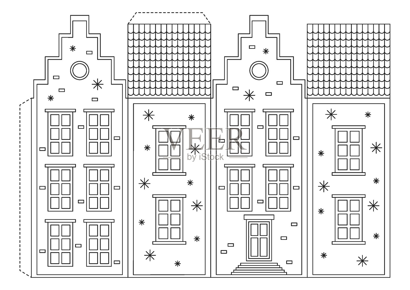 圣诞小屋 08插画图片素材