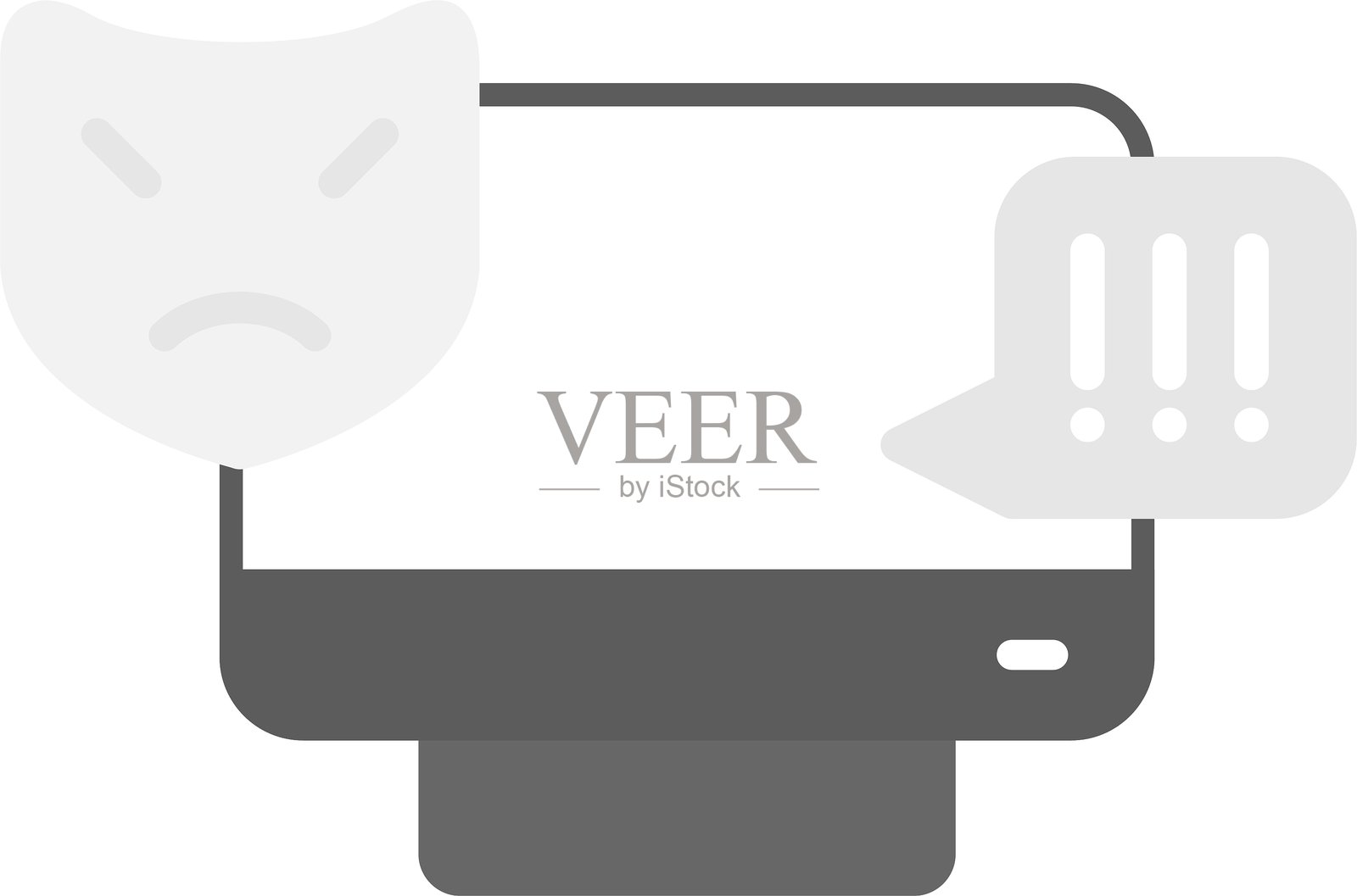 网络欺凌新图标设计创意插画图片素材