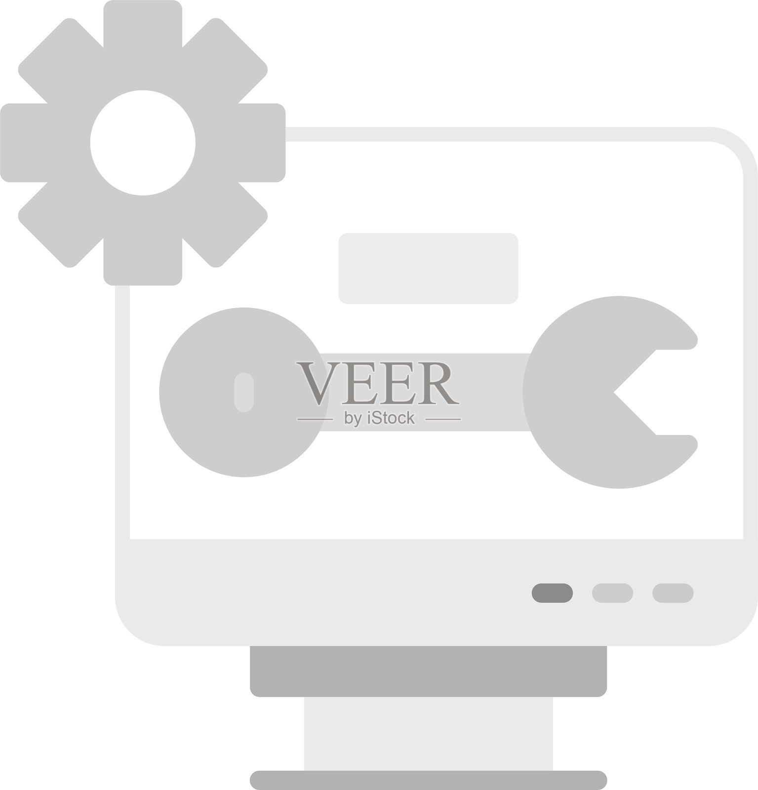 技术支持新图标设计创意插画图片素材