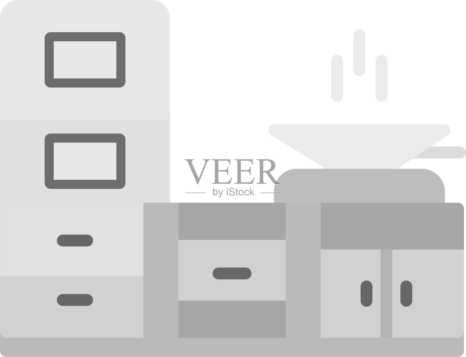 厨房新图标设计创意插画图片素材