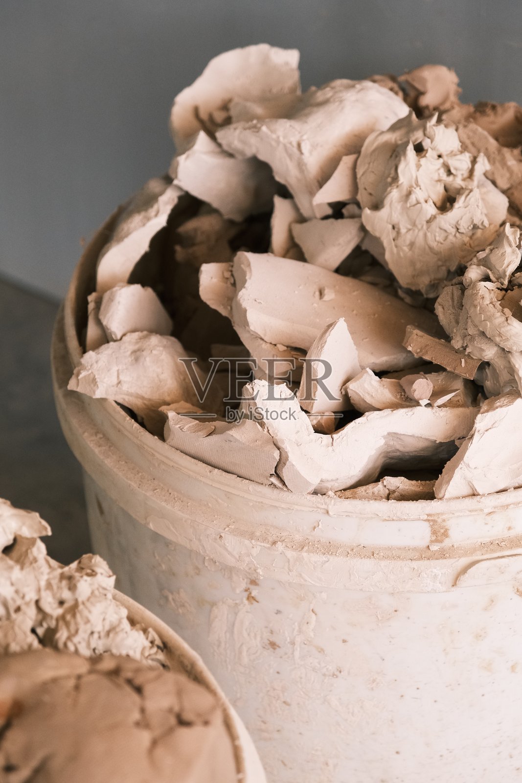 陶瓷原料堆积特写照片摄影图片