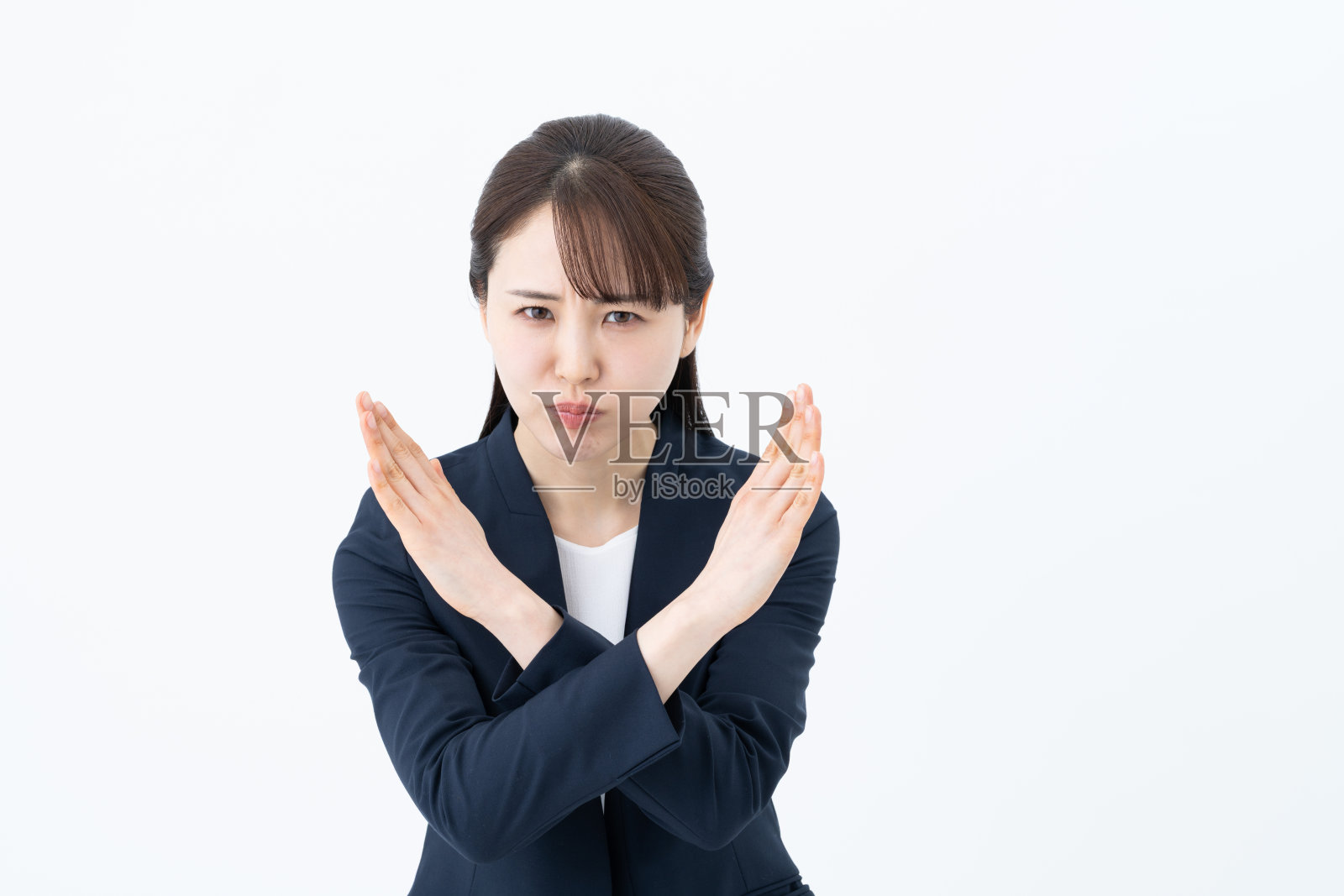 女商人拒绝照片摄影图片