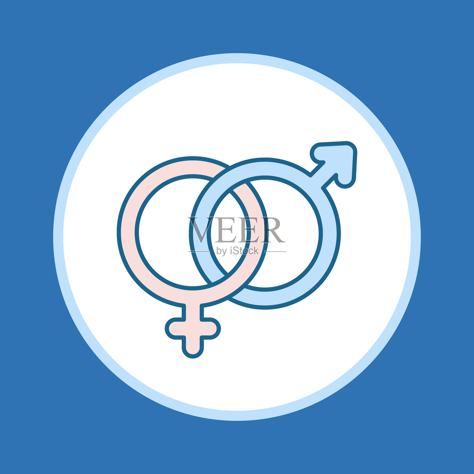 性别符号图标插画图片素材