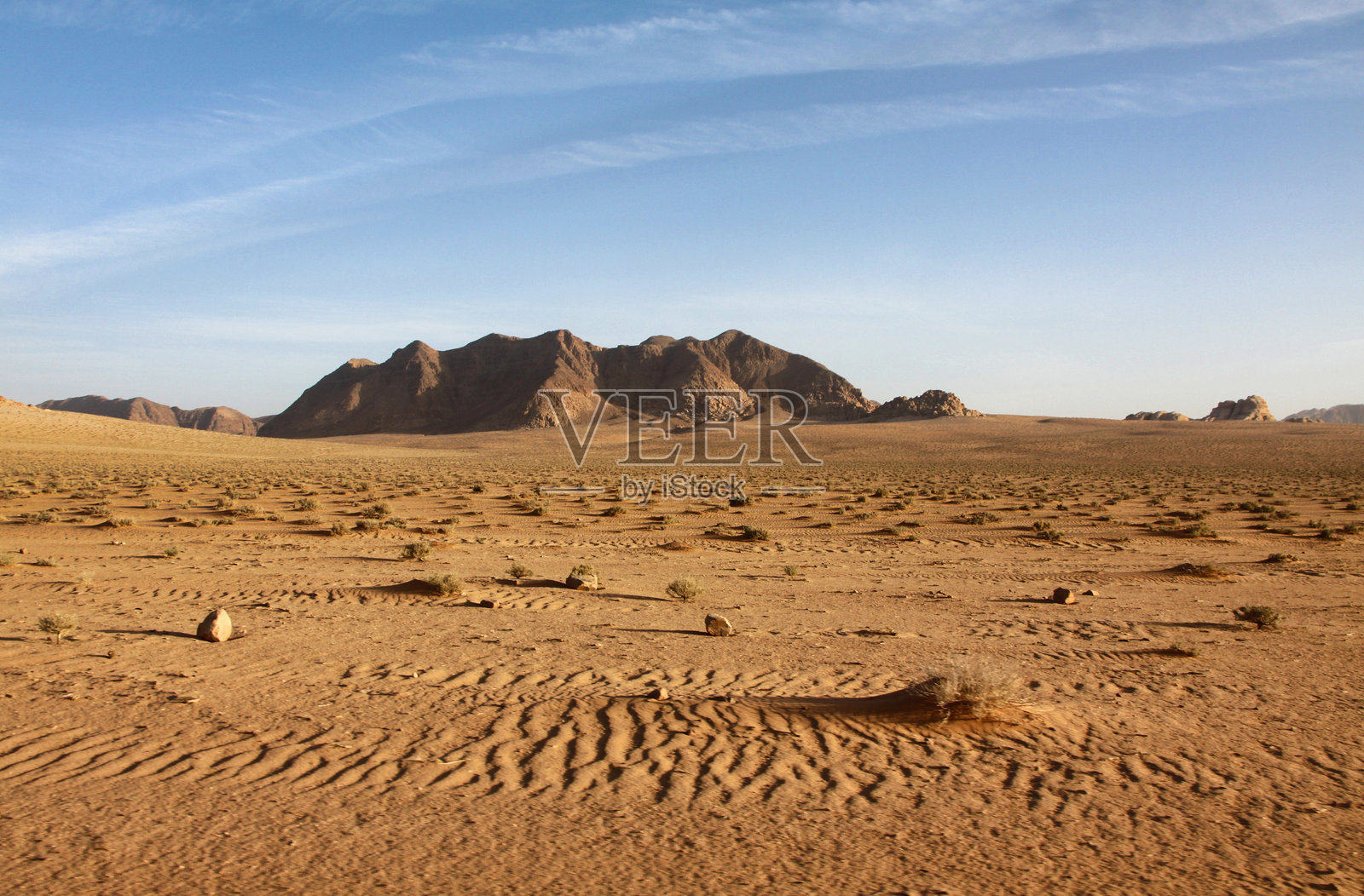 约旦瓦迪拉姆沙漠山谷风光照片摄影图片