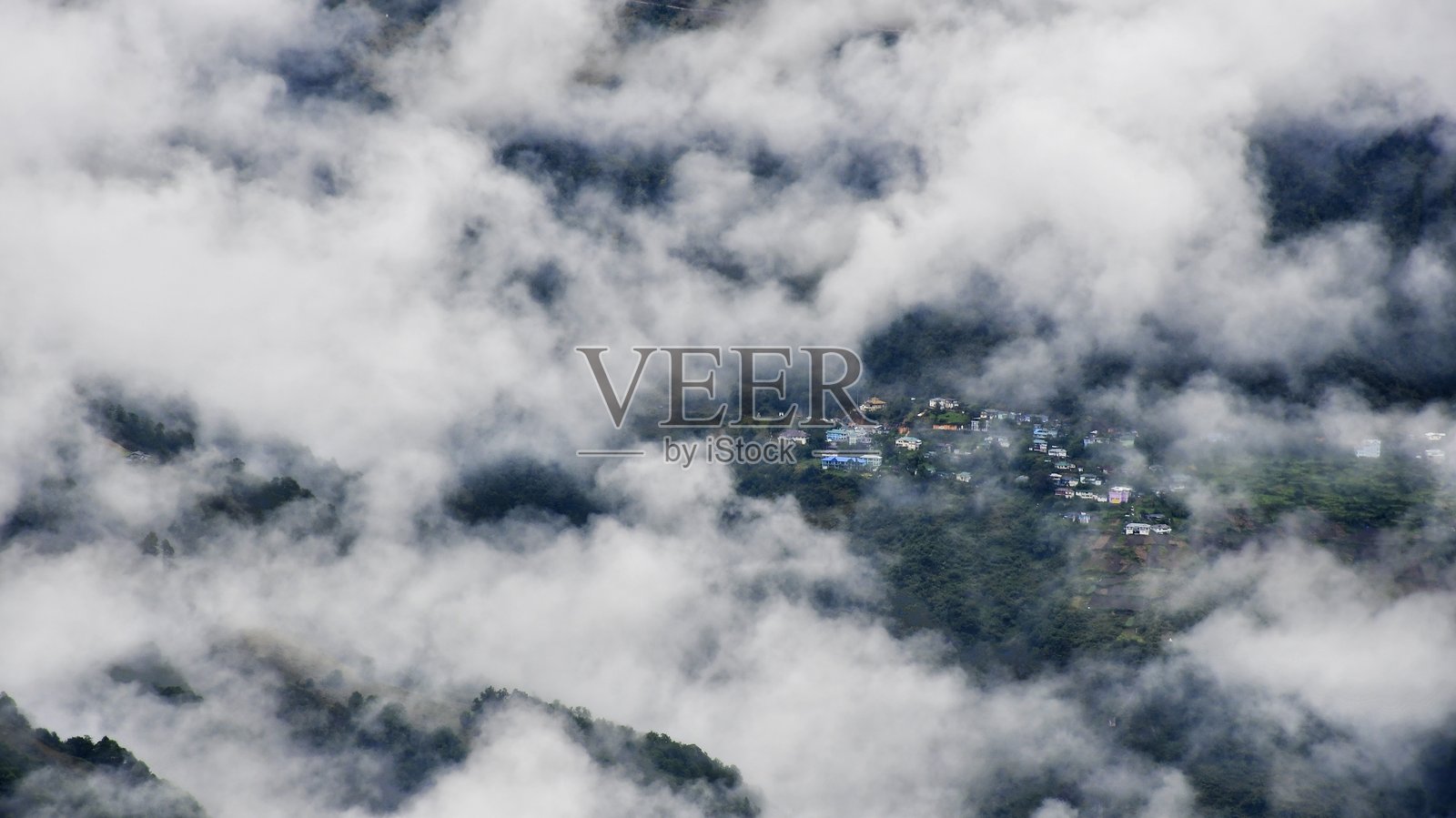 印度东北部的云景照片摄影图片