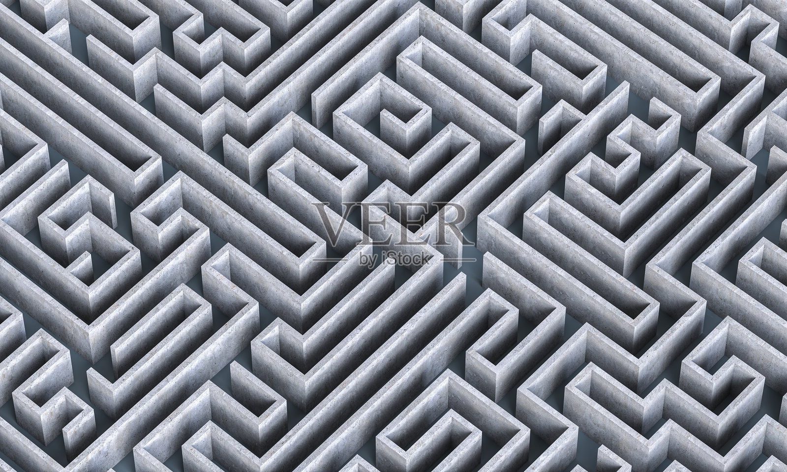 混凝土迷宫,营造复杂的解谜挑战照片摄影图片