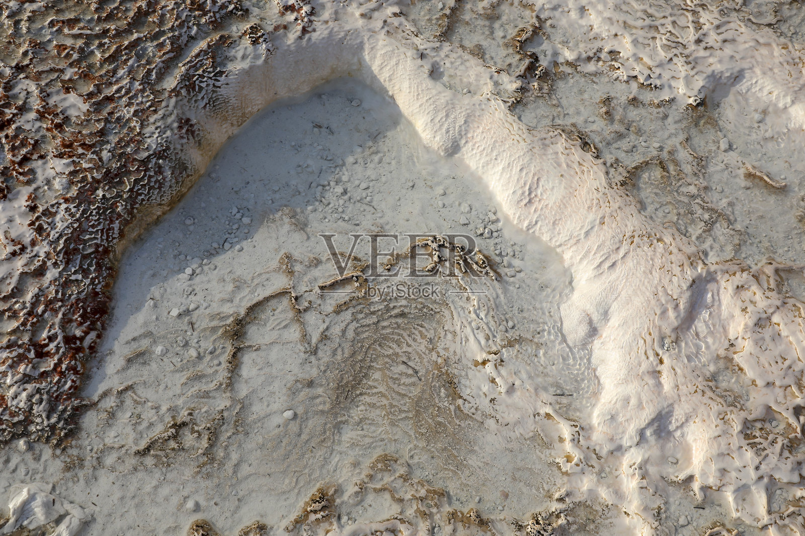 棉花堡温泉照片摄影图片