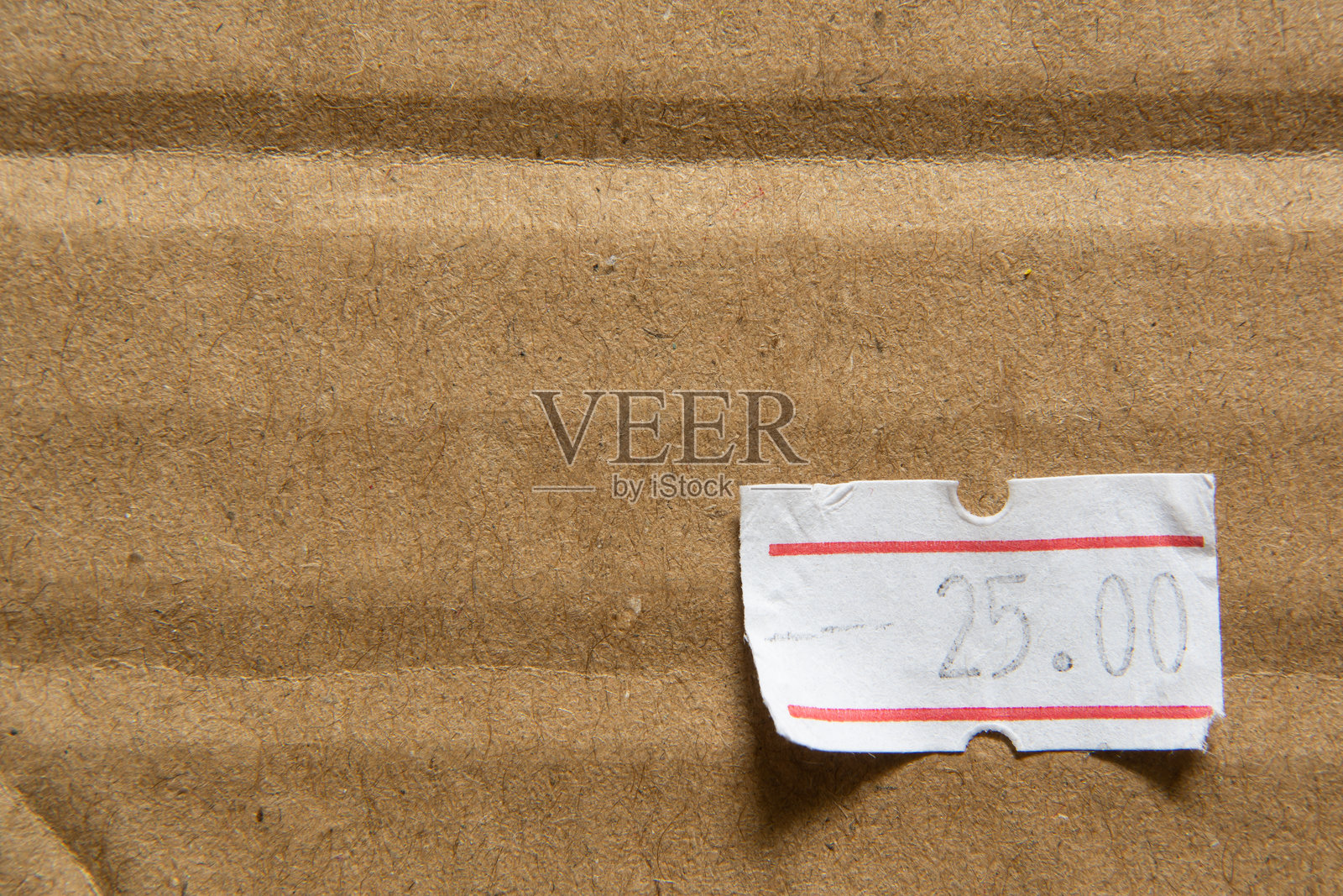 25.00价格标签贴在纸板上照片摄影图片