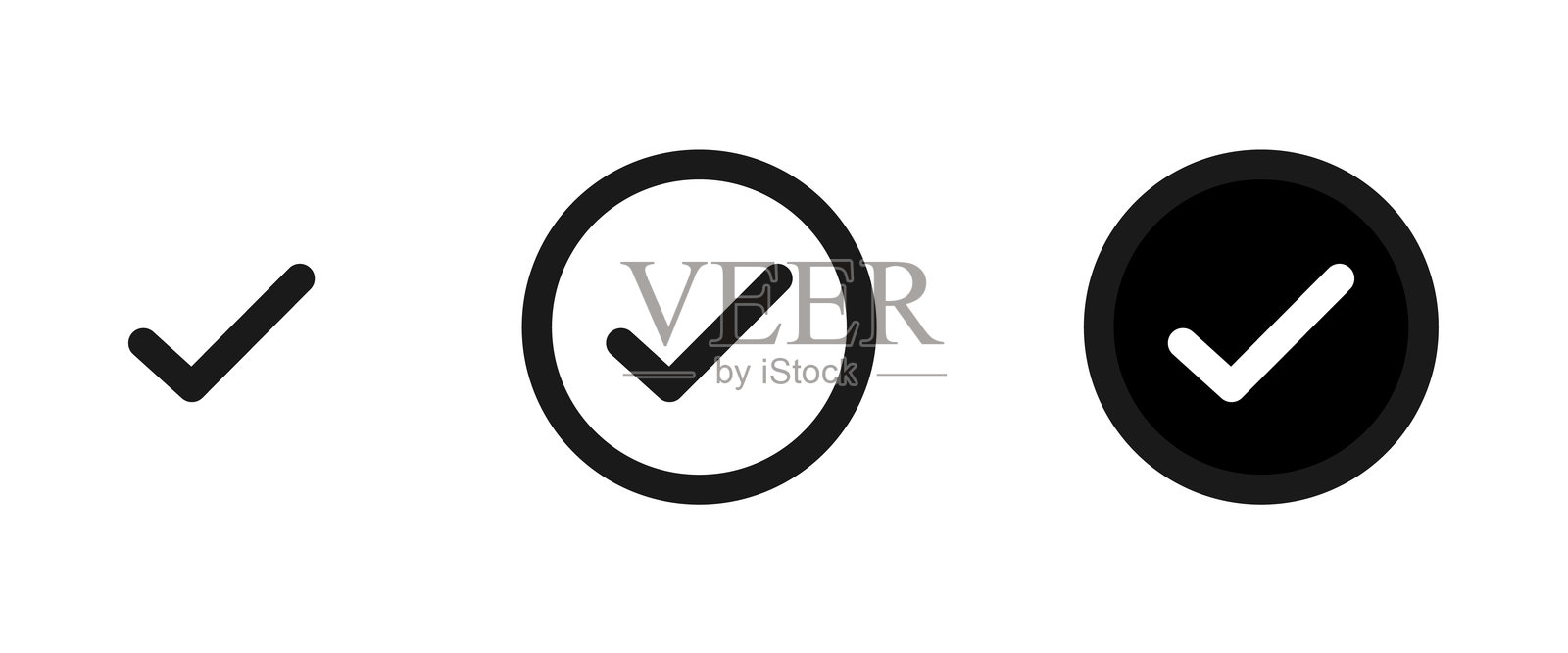 对勾图标合集插画图片素材