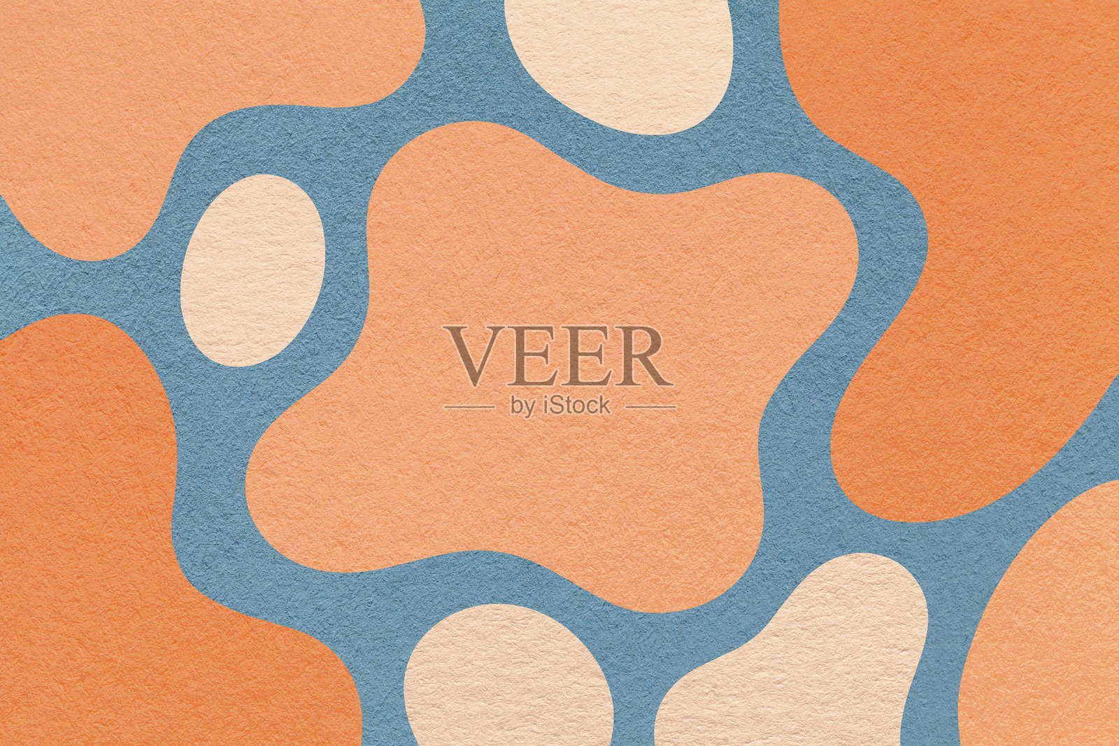 抽象的桃色、珊瑚色和灰色背景,带有无定形形状和斑点,采用平面有机设计的纸张纹理照片摄影图片