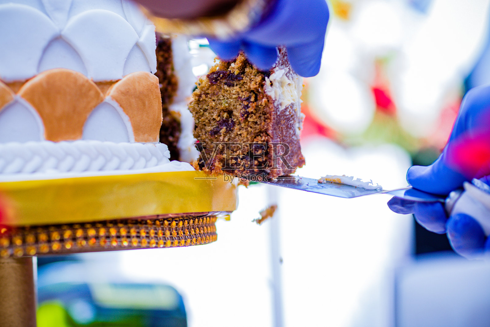 肯尼亚东非婚礼蛋糕布置生日细节美味可口照片摄影图片